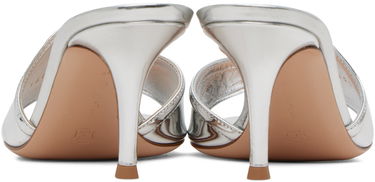 Sneakers och skor Gianvito Rossi Lucrezia 70 Metallic Leather Heeled Sandals Metallisk | G15070.70RIC.MET, 1