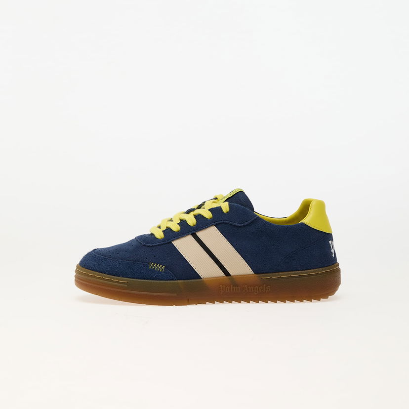 Sneakers och skor Palm Angels University Track Suede Snk Blue A Yellow Mörkblå | PBIA016F24LEA0014918