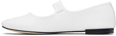 Kläder Repetto Repetto Georgia Square-Toe Mary Jane Ballerina Flats Vit | V4141VE, 2