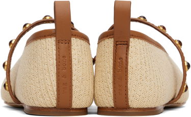 Klä rag & bone rag & bone Spire Straw Mary Jane Ballerina Flats Svart | WFF25PF1003ST3, 4