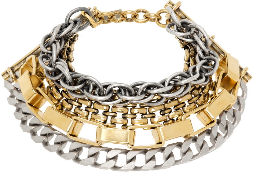 Armband Maison Margiela MM6 Maison Margiela Mixed Chain Bracelet Metallisk | SM6UY0085 P7214