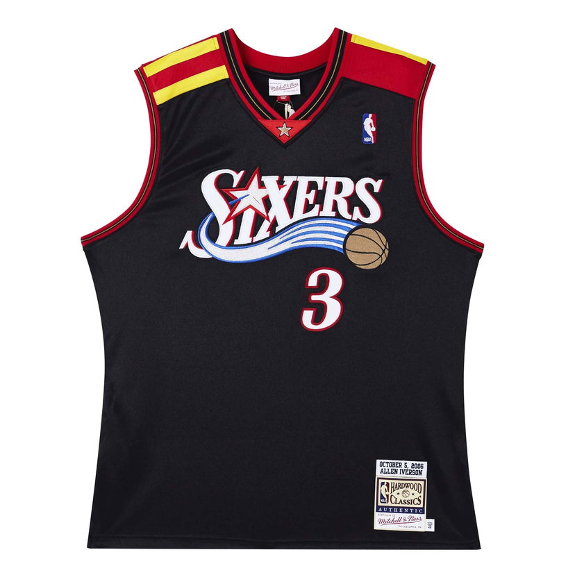 Jersey Mitchell & Ness Philadelphia 76ers 'Allen Iverson'  Authentic Basketball Jersey Svart | AJY4GS20035-P76BLCK06AIV