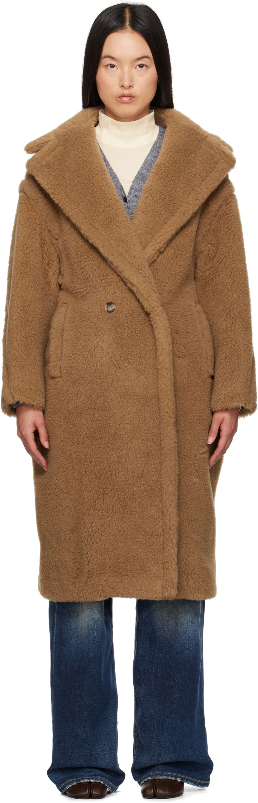 Rockar Max Mara Max Mara Teddy Bear Icon Coat Brun | 2421016032600 MM10739