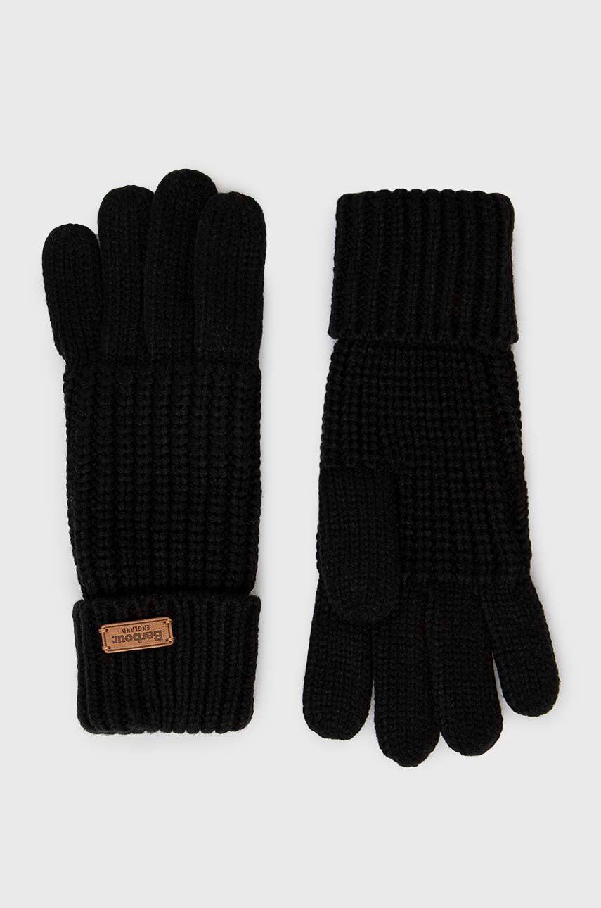 Handskar Barbour Saltburn Knitted Gloves Svart | LGL0132, 0