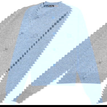 Sweater Acne Studios Keva Face Cardigan Blå | A60280-DKA, 0