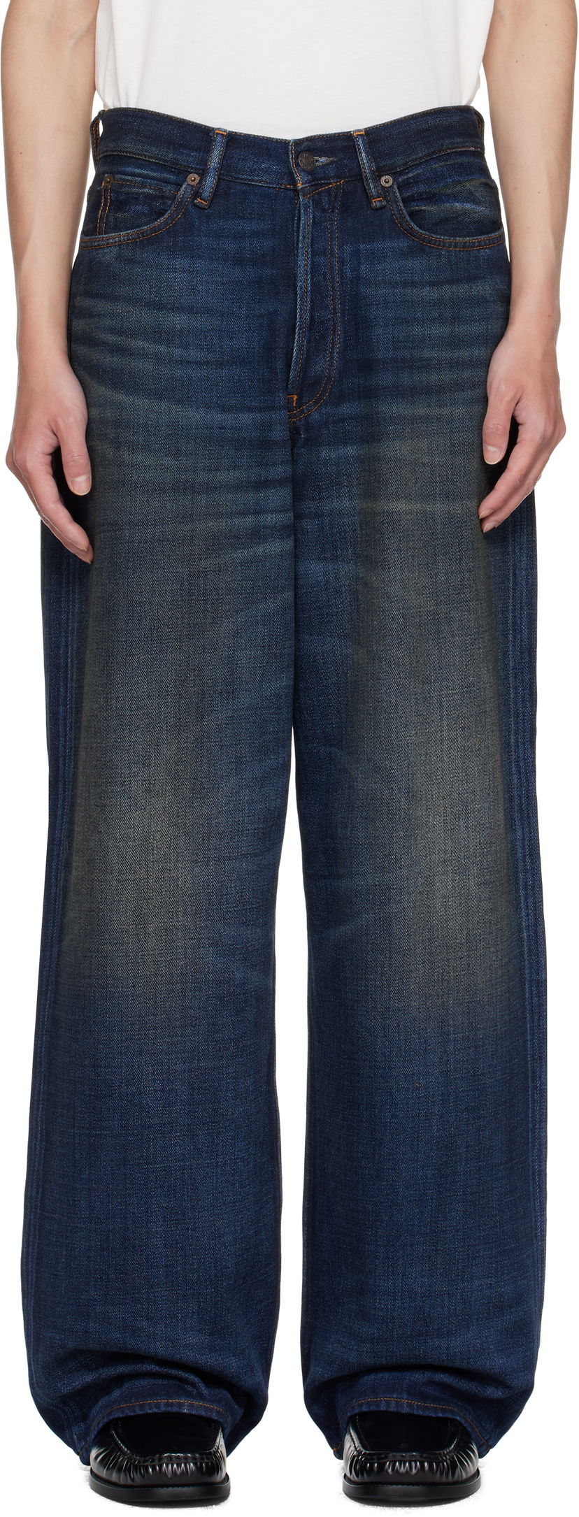 Jeans Acne Studios Acne Studios Loose Fit 1981 Jeans Blå | C00082-