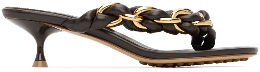 Sneakers och skor Bottega Veneta Chain Dot Sandals "Brown" Brun | 659002 V0V50, 0