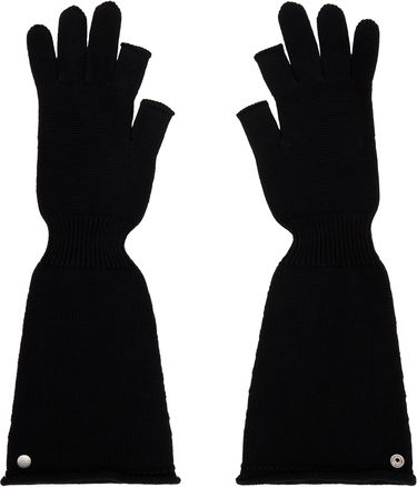 Handskar Rick Owens Rick Owens Sphinx Long Fingerless Gloves Svart | RU02E1489 M, 0