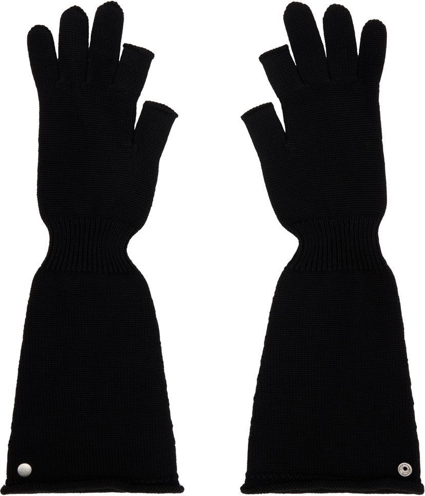 Handskar Rick Owens Rick Owens Sphinx Long Fingerless Gloves Svart | RU02E1489 M