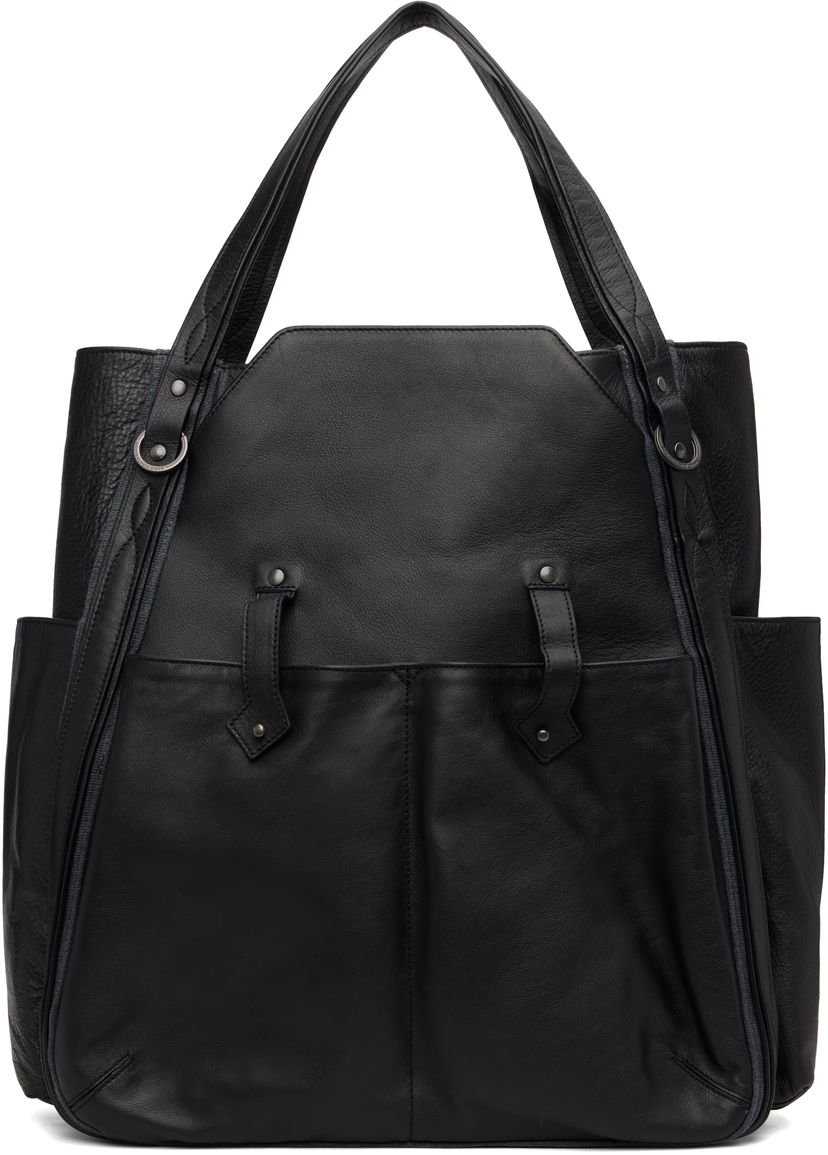Tygpåse KIKO KOSTADINOV Kiko Kostadinov Inex Leather Tote Svart | KKAW25BG04-147