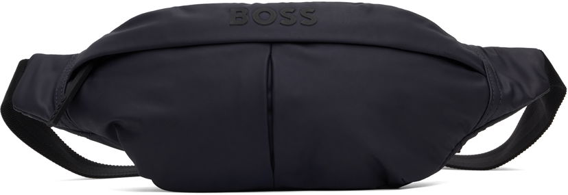 Midjeväska BOSS Coated Canvas Belt Bag Mörkblå | 50541537