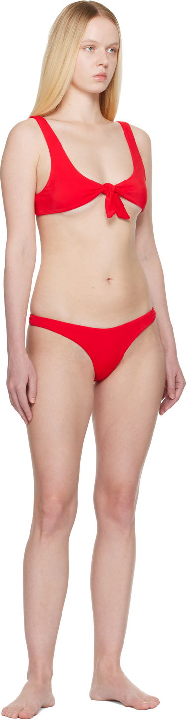 Badkläder The Attico Attico Self-Tie Bikini Röd | 250WBC00007 PAA094AA, 3