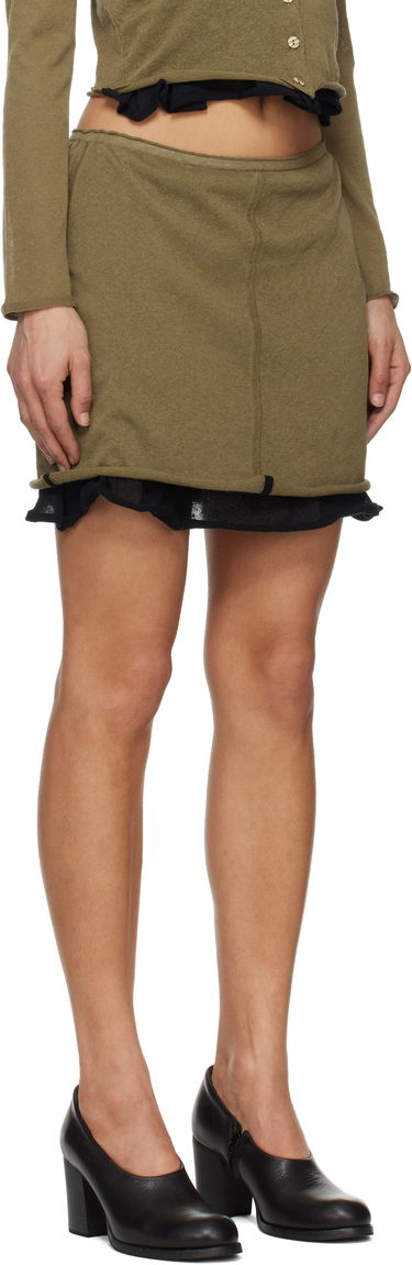 Kjol Eckhaus Latta Eckhaus Latta Veil Miniskirt Grön | 8030-EL-PS25-B -, 1