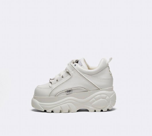 Sneakers och skor Buffalo Classic Low Leather Shoe W Vit | 1533230, 0