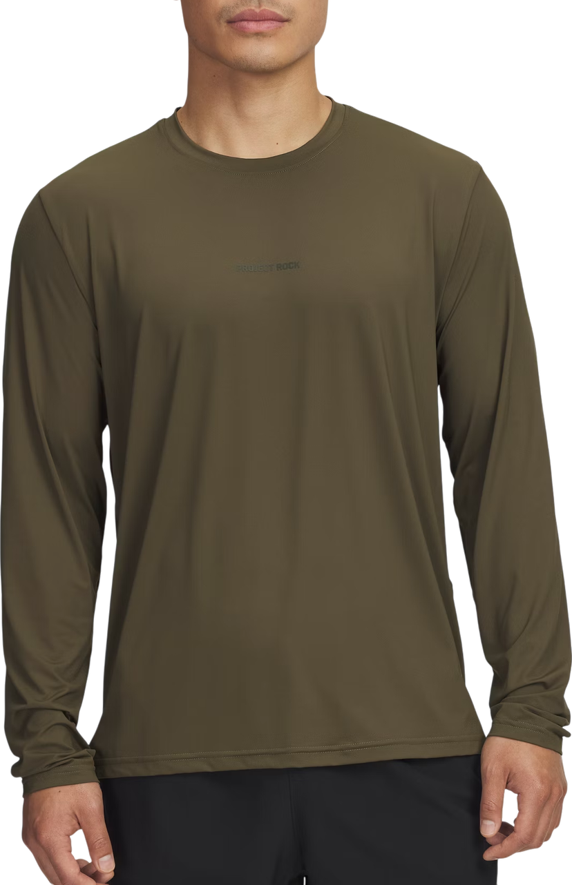 T-shirt Under Armour Project Rock Iso Chill Longsleeve T-Shirt Grön | 6007148-308