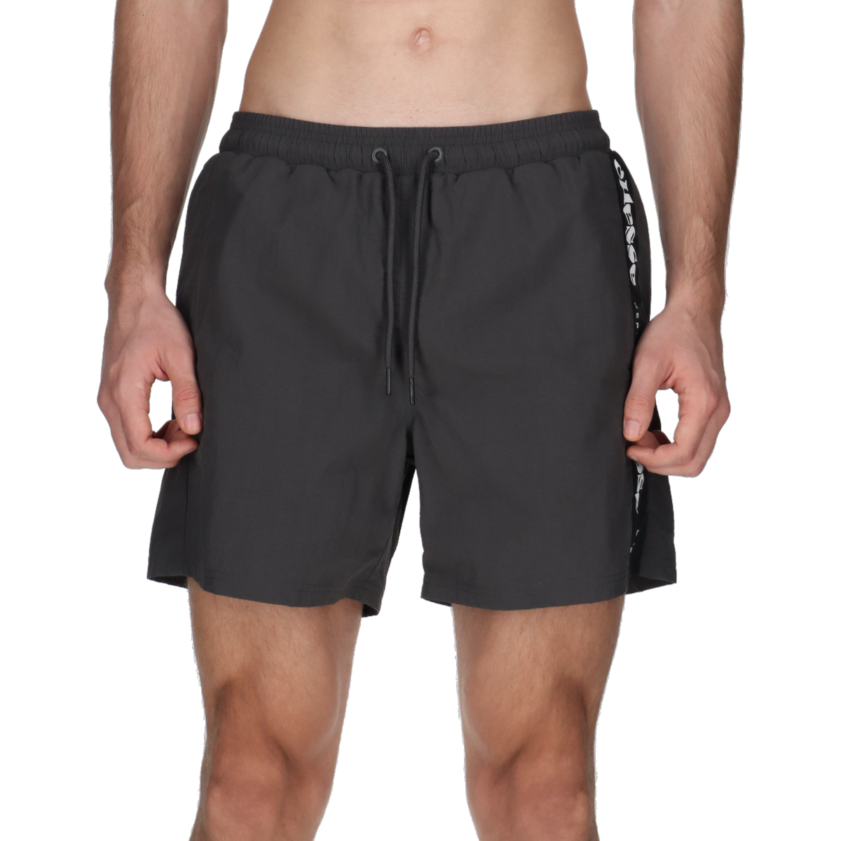 Badkläder Ellesse Drawstring Swim Shorts with Side Stripe Grå | ELA241M217-32, 0