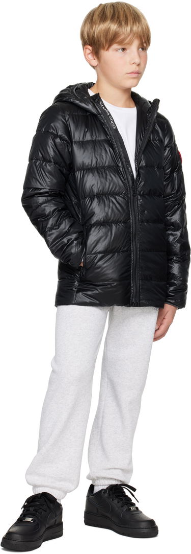 Pufferjacka Canada Goose Kids' Crofton Hoody Down Jacket Svart | 5460Y, 4