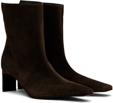 Kläder Khaite KHAITE Ona Suede Ankle Boots Brun | F1100-726, 3