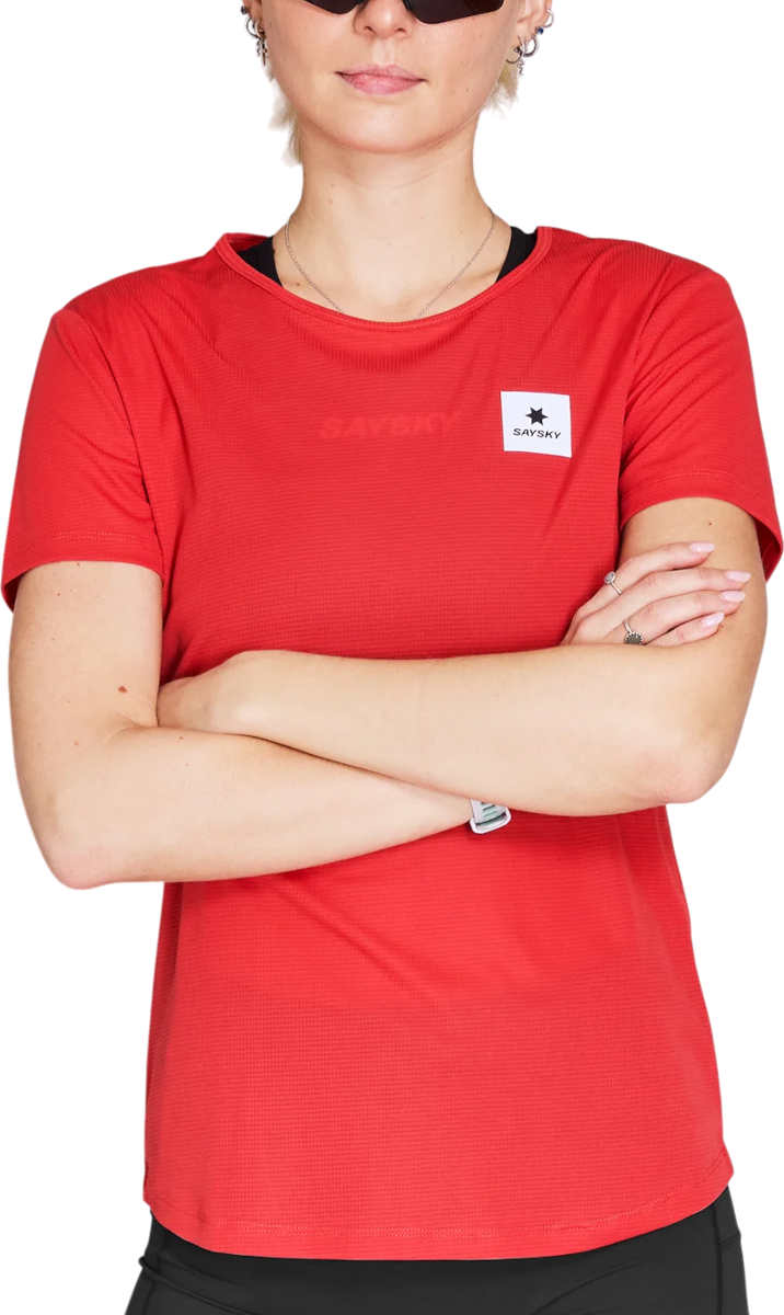 T-shirt Saysky Saysky Reactive Flow T-Shirt Röd | nwrss60c-1037