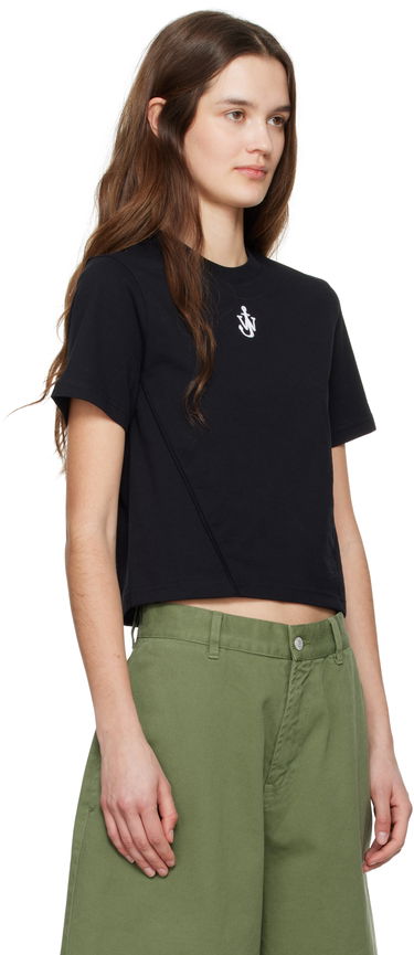 Crop top JW Anderson JW Anderson Anchor Logo Cropped T-Shirt Vit | JT0259-PG1715, 4