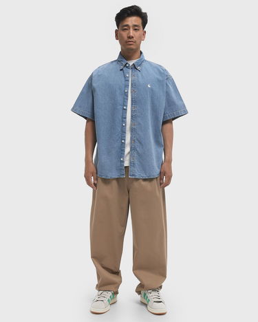 Byxor Carhartt WIP Marv Pleated Cotton Twill Pants Beige | I033129-8Y.06, 2