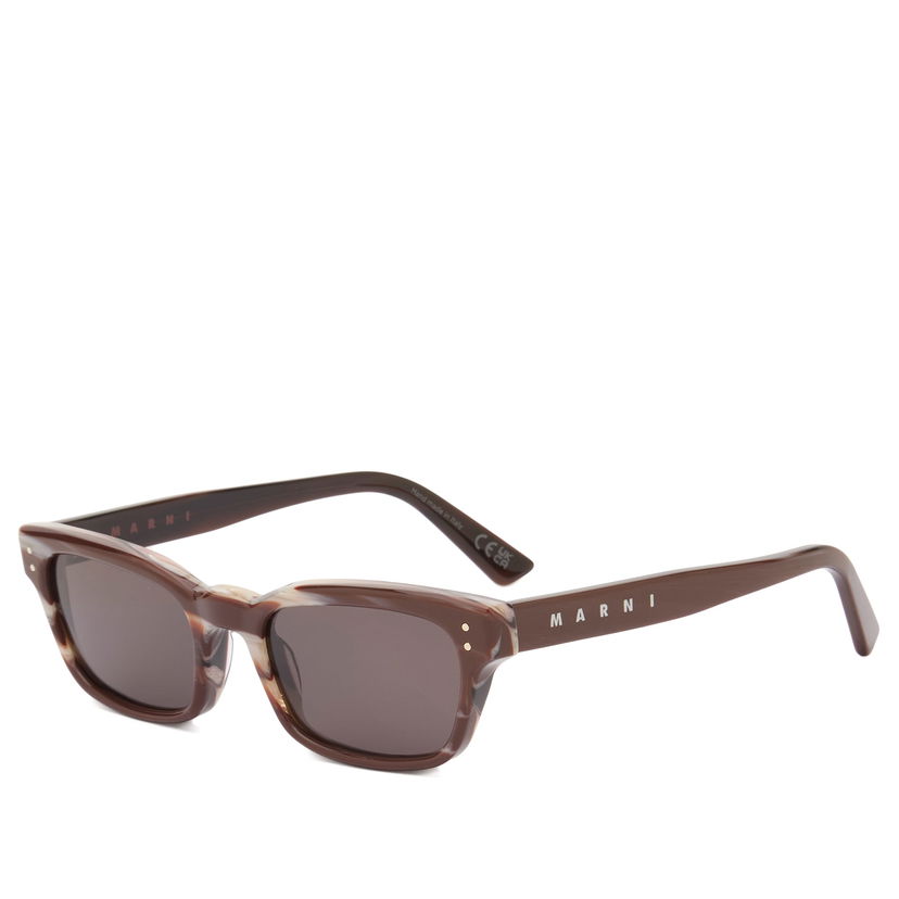 Solglasögon RETROSUPERFUTURE Retrosuperfuture x Marni Floosa Sunglasses Chocolate Horn Brun | 8059026145945