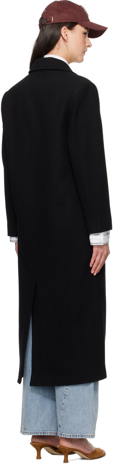 Rockar Anine Bing Anine Bing Raleigh Double-Breasted Coat Svart | A-01-10456-BLK1, 2