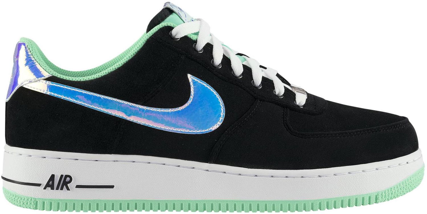 Sneakers och skor Nike Air Force 1 Low Black Green Glow Svart | 488298-080, 0