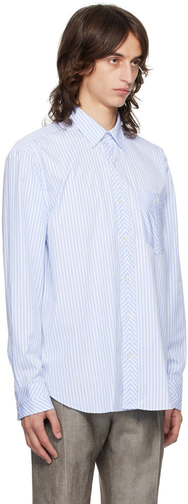 Skjorta Paul Smith Paul Smith Oversized Fit Striped Shirt Blå | M1R-045Z-N02404-40, 1