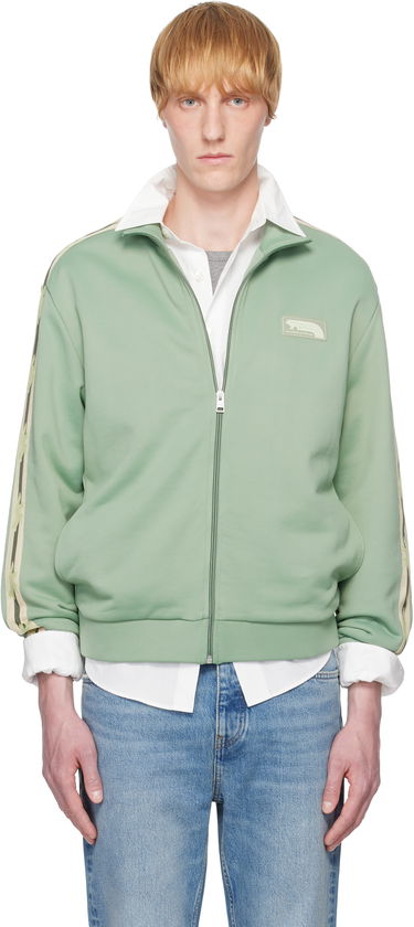 Jacka MAISON KITSUNÉ Maison Kitsuné Flash Fox Zipped Track Jacket Grön | OM02132KM0322, 0