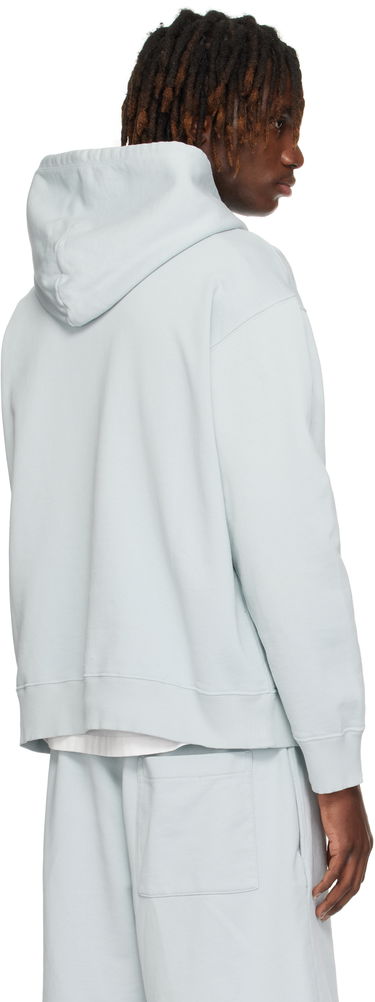 Sweatshirt Maison Margiela MM6 Maison Margiela Unbrushed Cotton Hoodie Blå | SH0GU0018 M25012, 2