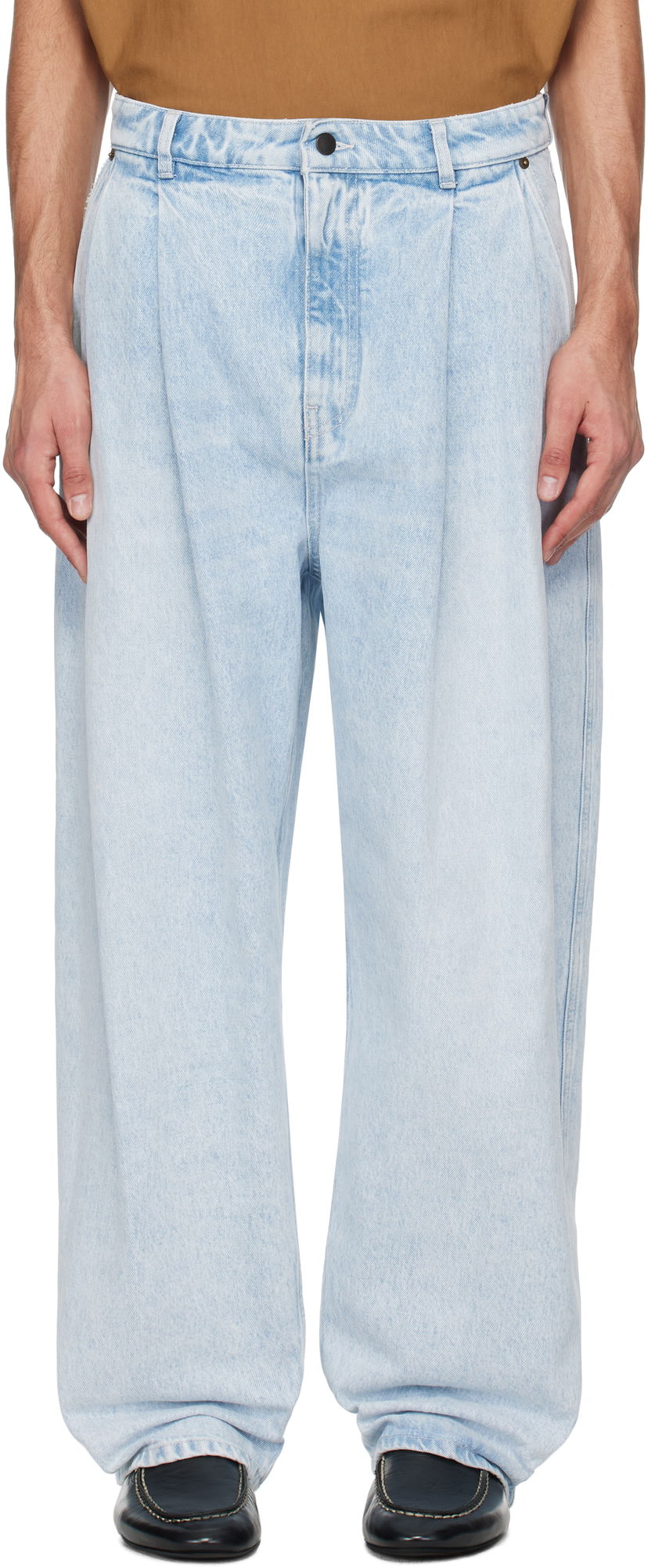 Jeans HED MAYNER Hed Mayner Pleated Jeans Blå | HMMA67021A-HA190