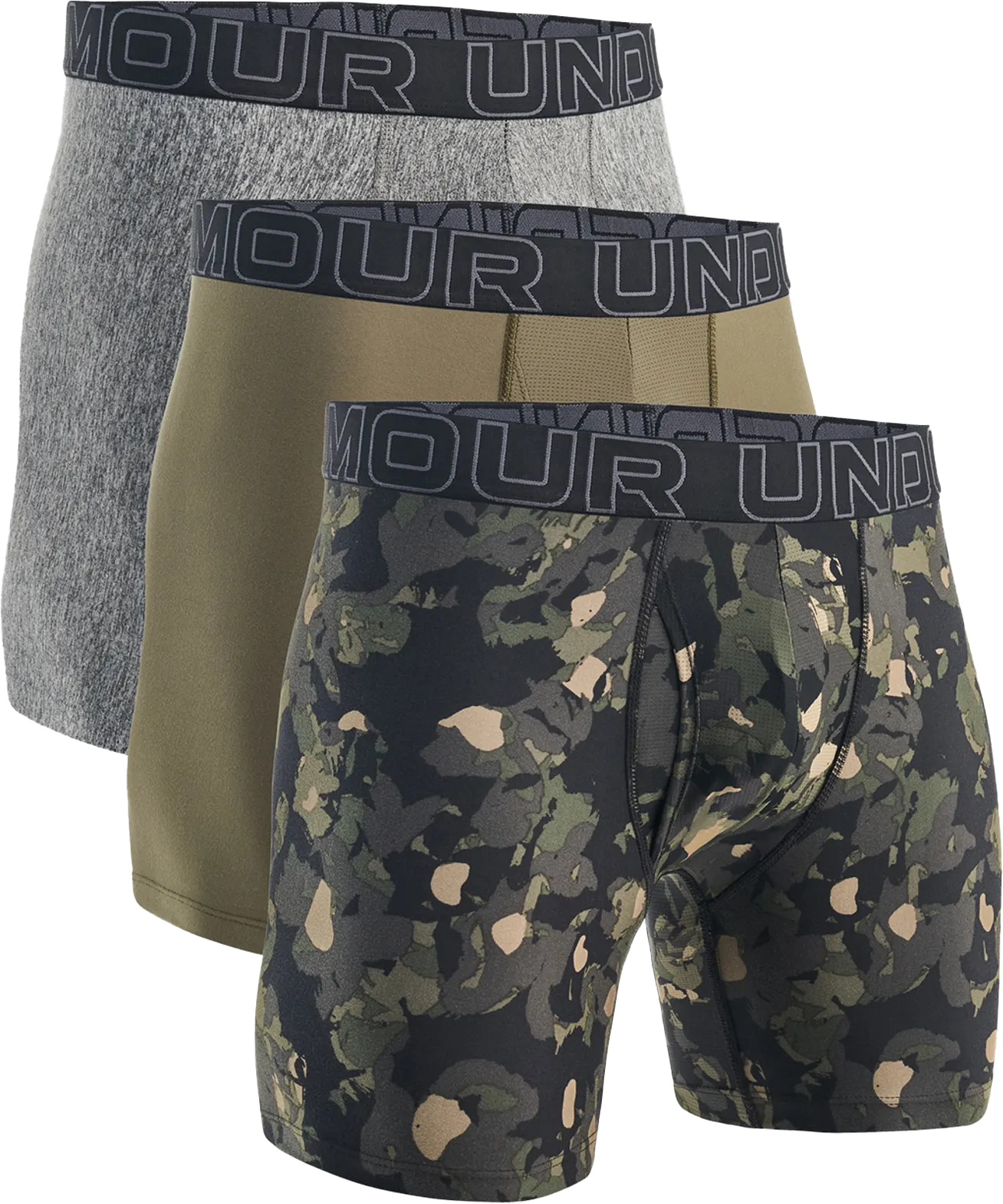Boxare Under Armour UA Perf Tech Nov 6in Boxer Briefs - 3 Pack Flerfärgad | 1383879-391, 1