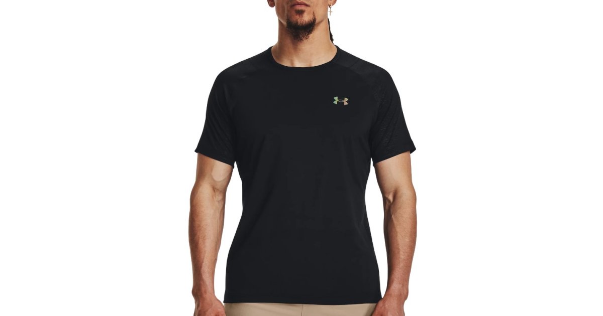 T-shirt Under Armour Rush Emboss Tee Svart | 1376790-002, 1