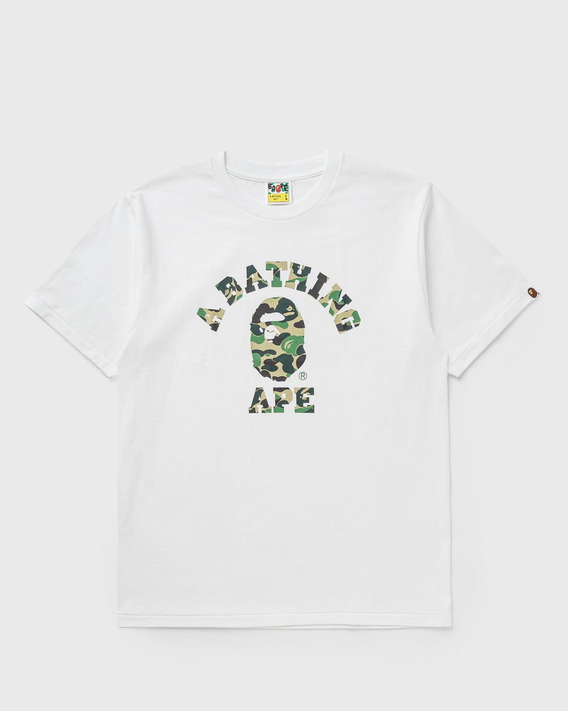 T-shirt BAPE ABC CAMO COLLEGE T-shirt Vit | 001TEK801005MWH0