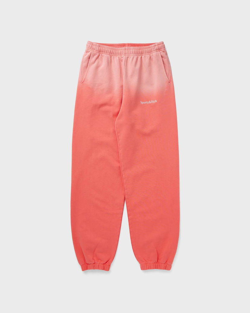 Träningsbyxor Sporty & Rich Dip Dye Serif Logo Embroidered Sweatpants Rosa | PA020S413SP