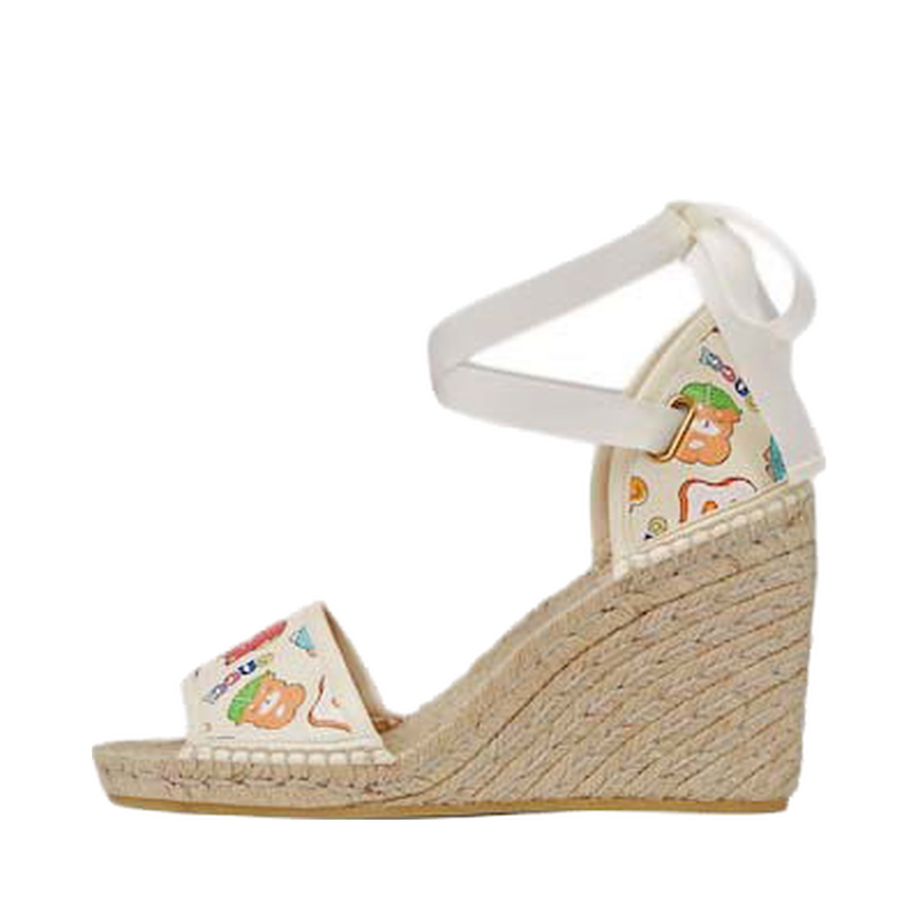 Sneakers och skor Gucci Animal Print Espadrille White Multi (Women's) Beige | 737512 AABVV 9742