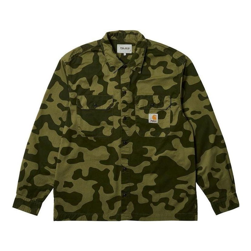 Skjorta Palace Camouflage Print Shirt Grön | I032716-GREEN