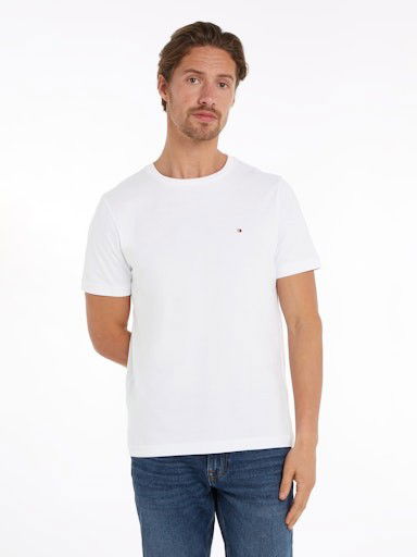 T-shirt Tommy Hilfiger Short Sleeve T-Shirt Vit | MW0MW37267YBR