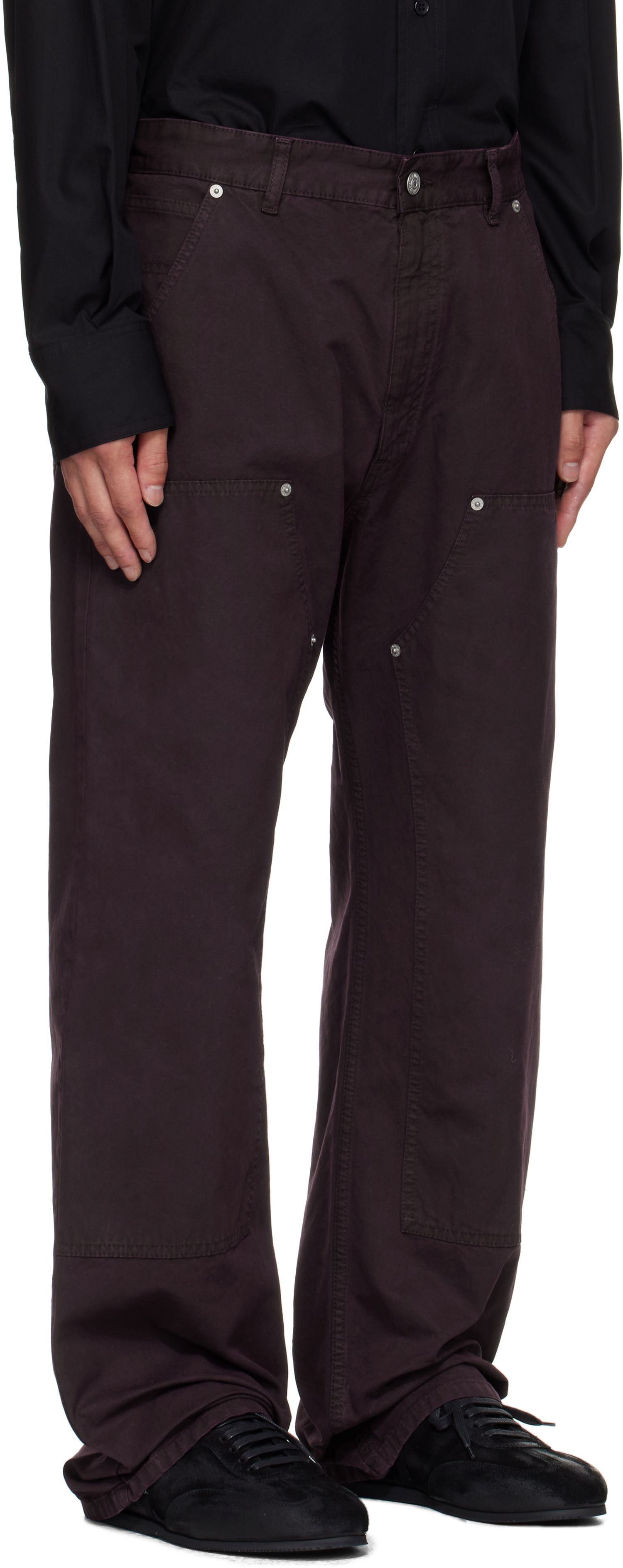 Cargo byxor Maison Margiela MM6 Maison Margiela 5-Pocket Carpenter Pants Purpur | SH2LA0044 S78548, 1