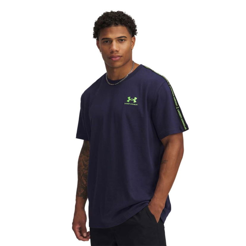 T-shirt Under Armour Icon Taping T-Shirt Mörkblå | 1390300-411