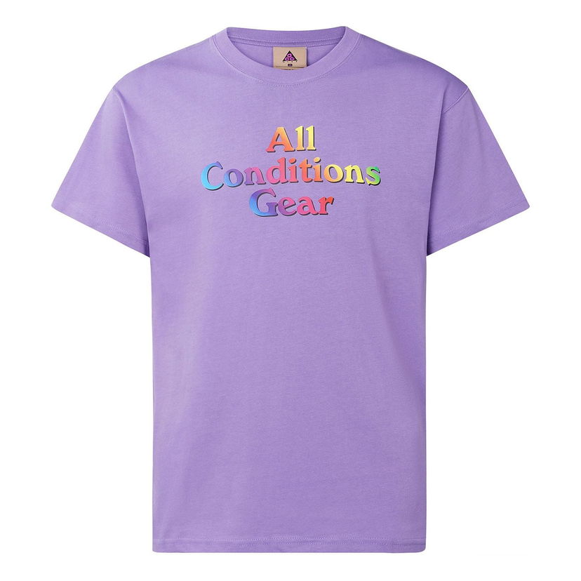 T-shirt Nike ACG ACG Alphabet Logo T-Shirt Purpur | CV7548-583