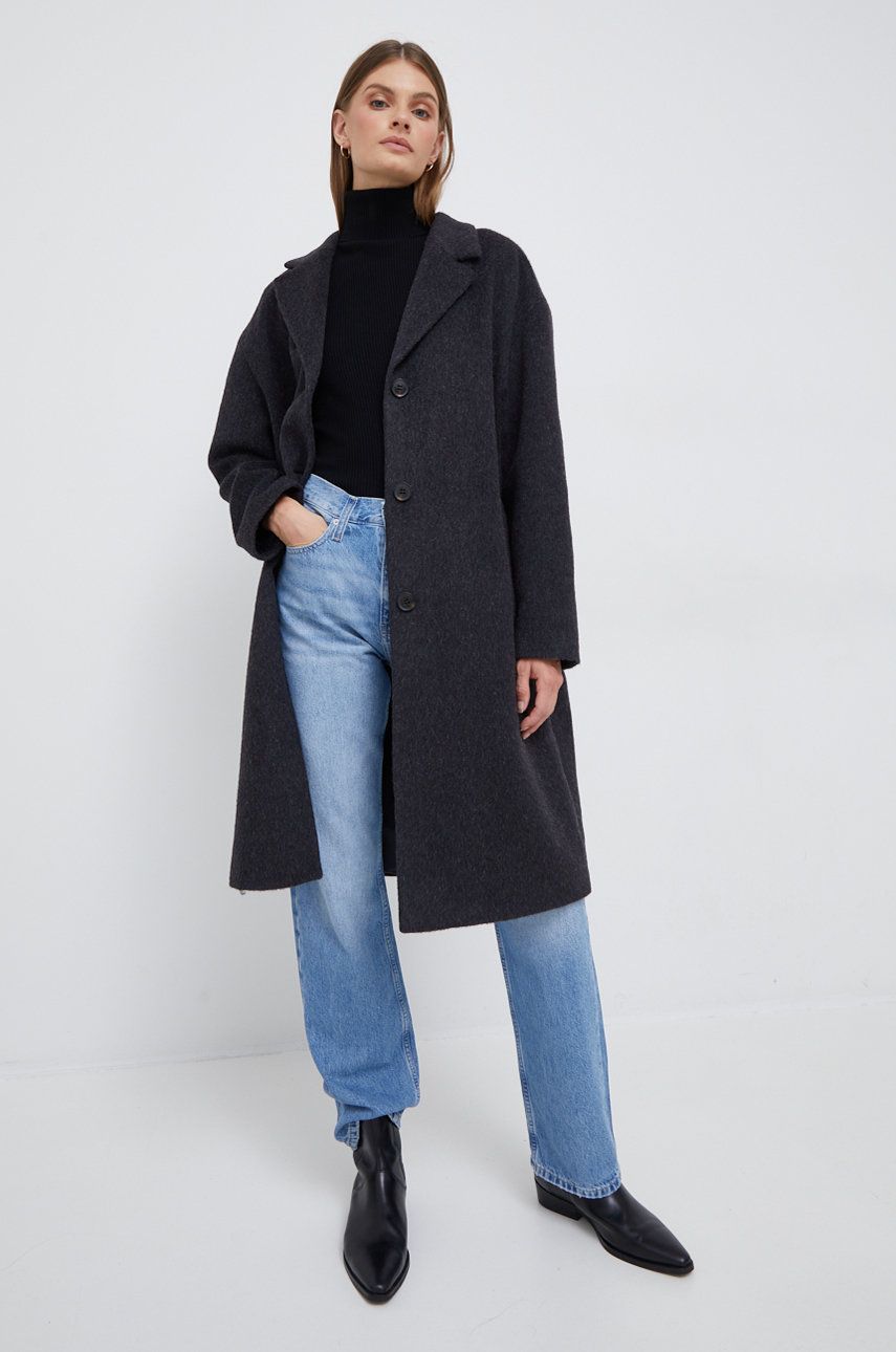 Rockar CALVIN KLEIN Coat Svart | K20K204629.9BYY, 0