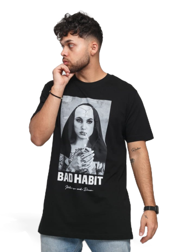 T-shirt Urban Classics Bad Habit Tee Svart | MT1282-black