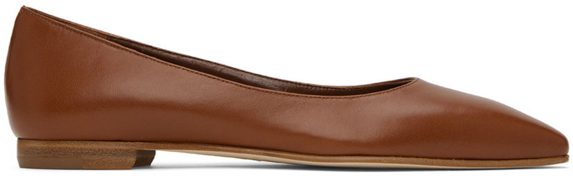 Klä Manolo Blahnik Manolo Blahnik Gelista Ballerina Flats Brun | 221-0950