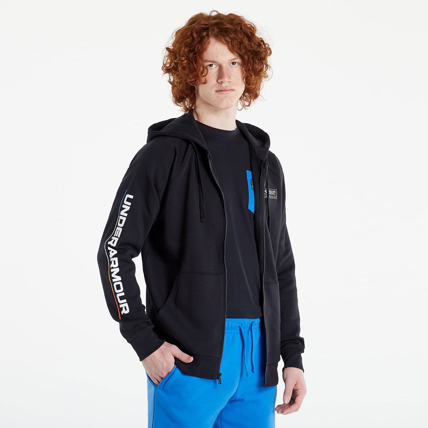 Sweatshirt Under Armour Rival Fleece Chroma Svart | 1370344-001, 0