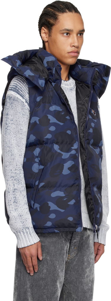 Väst BAPE A Bathing Ape Camo Down Vest Blå | 001DNK801005M, 1
