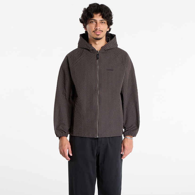 Jacka GRAMICCI Gramicci Northside Plaid Hooded Jacket Brun | G5FM-J009 DEEP BROWN