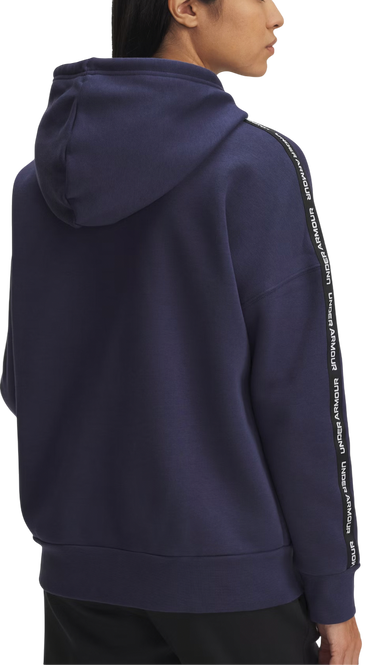 Sweatshirt Under Armour Hoodie Icon Fleece Taped Mörkblå | 6003708-403, 1