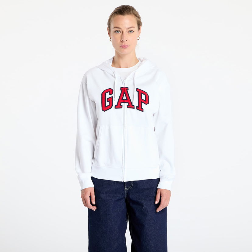 Sweatshirt GAP Logo Hoodie Vit | 727433-02